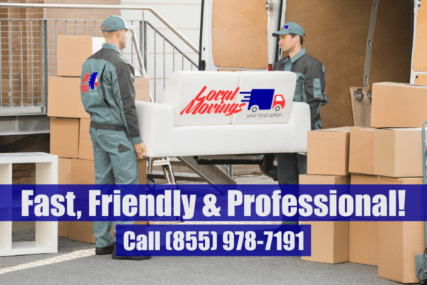 A moving company with the product name Buy 4 Hours, fast, friendly and professional.